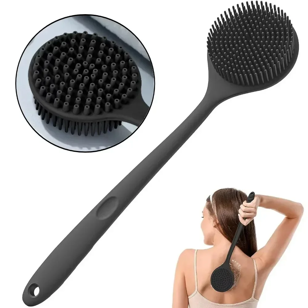 Silicone Long Handle Shower Br - Skincare B Erl ulasan dan harga