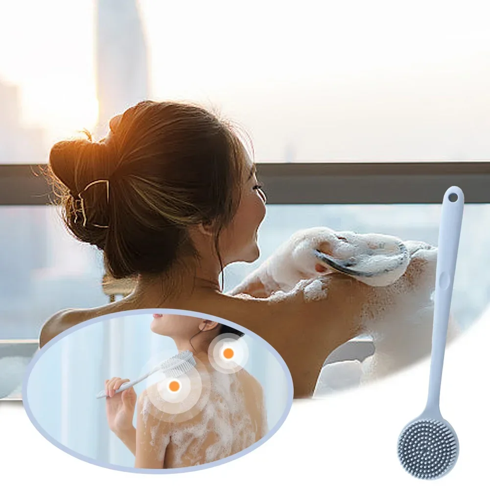 Silicone Long Handle Shower Br - Skincare B Erl ulasan dan harga