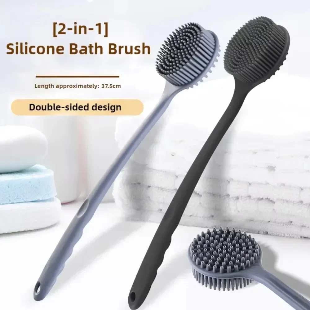 Silicone Long Handle Shower Br - Skincare B Erl ulasan dan harga