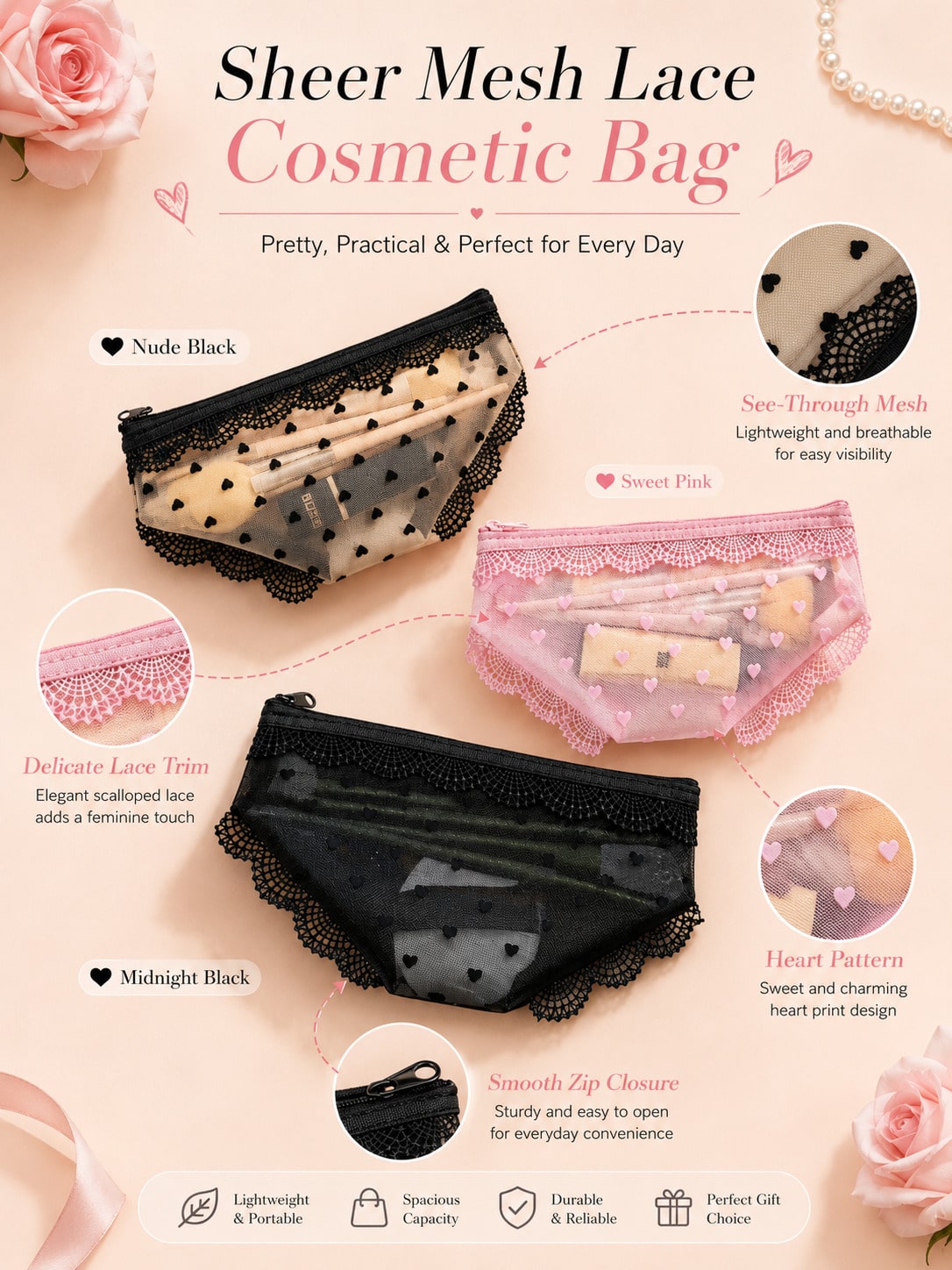 Lace sexy transparent makeup b - Skincare B Erl ulasan dan harga